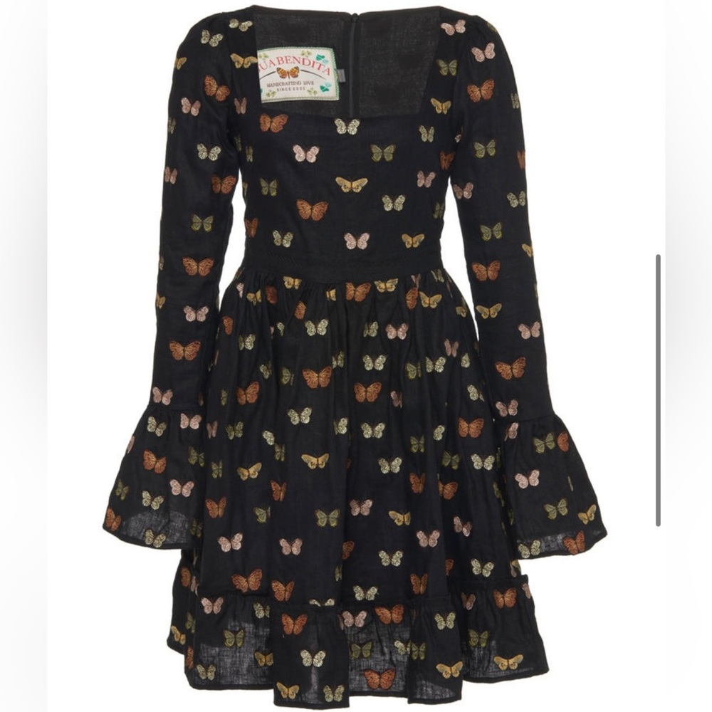 NWOT Agua by Agua Bendita Curuba Mariposario Mini Dress